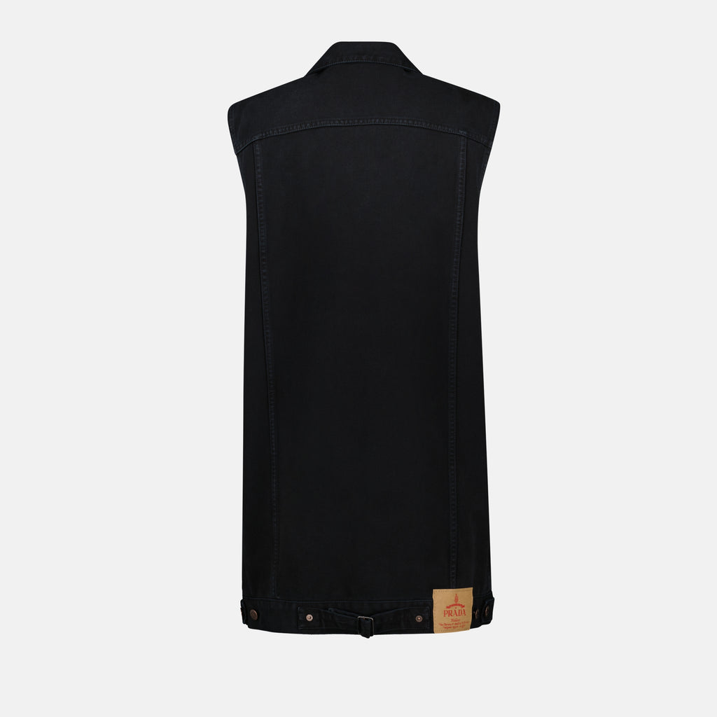 Robes Robe en jean Prada Noir Femme