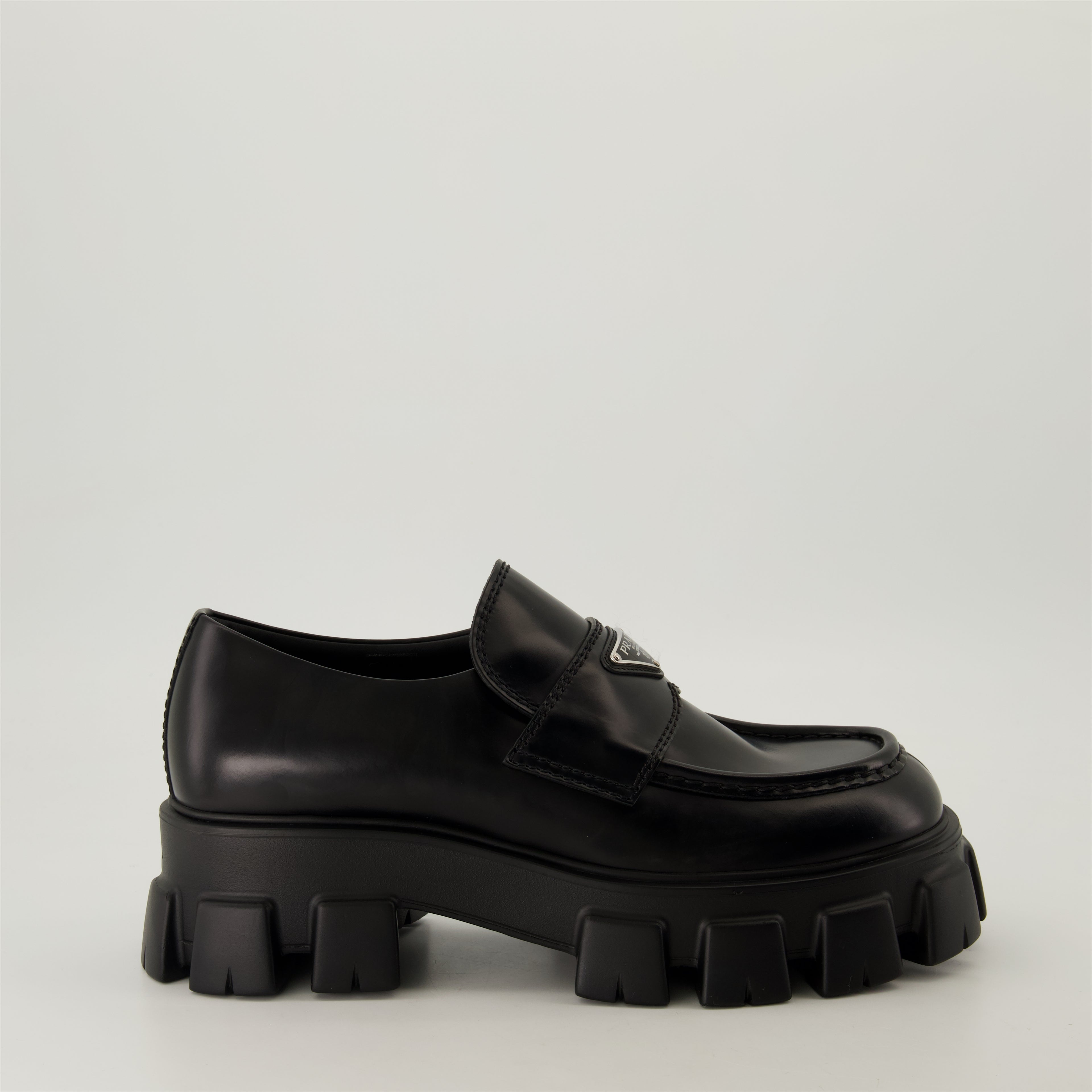 Loafer Mocassins Monolith Prada Schwarz Homme
