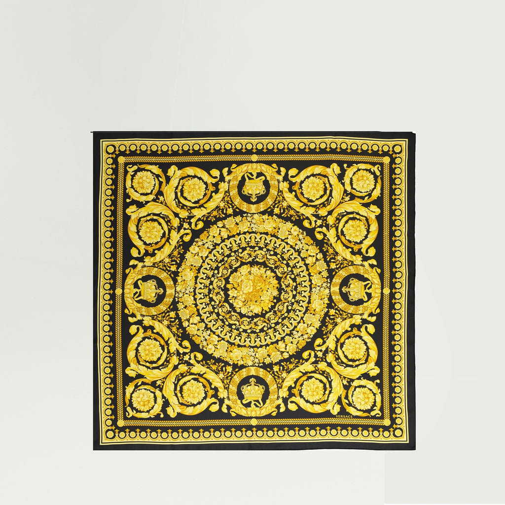Scarves and gloves Foulard en soie Versace Yellow Femme