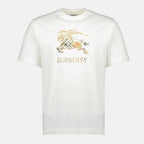 Imagen de la camiseta blanca EKD de la marca Burberry para Hombre - Temporada Primavera-Verano 2026 - Vista Frontal