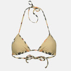 Moda mare Top Bikini a Quadrotti Burberry Beige Femme