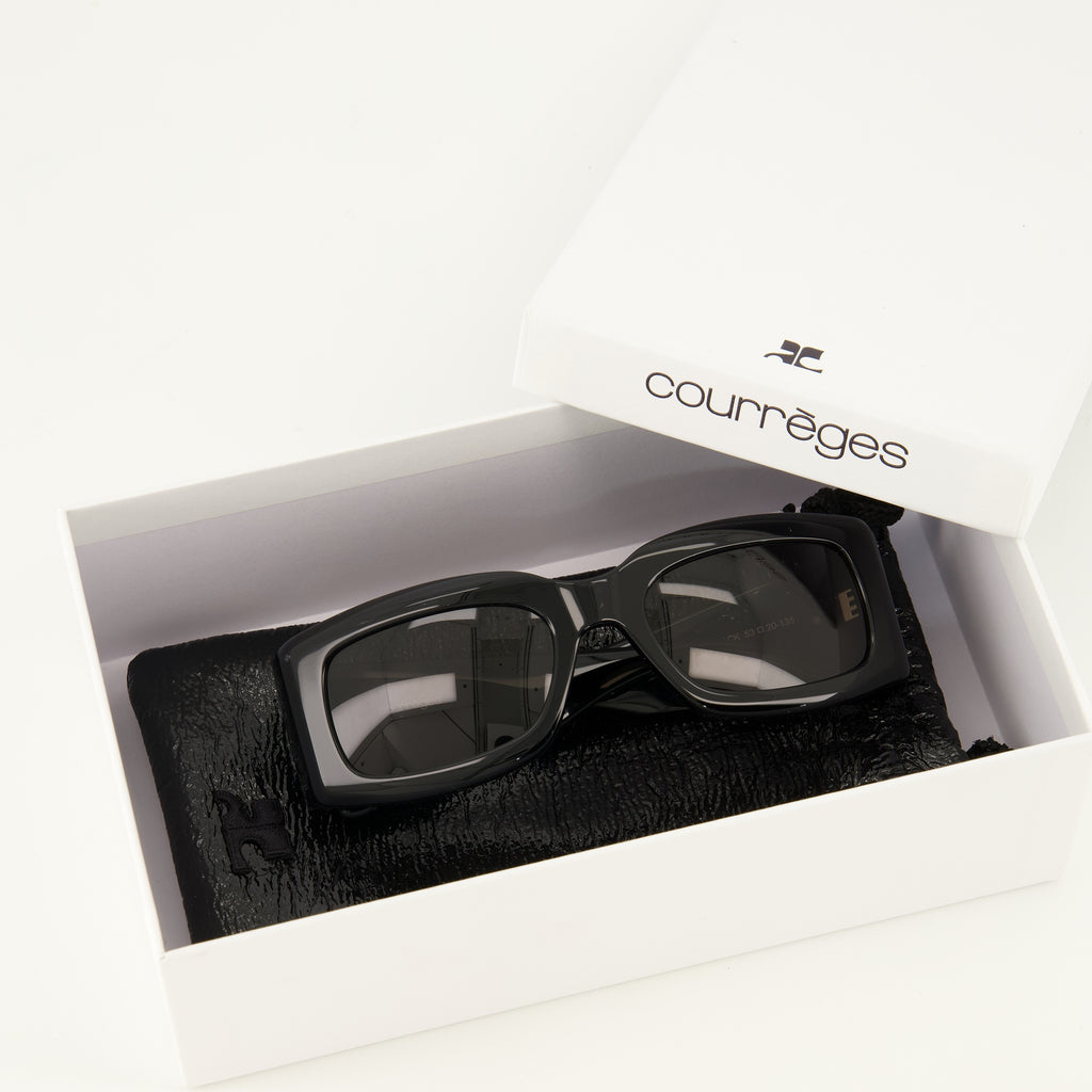 Lunette de soleil 69 noir Courrèges Noir