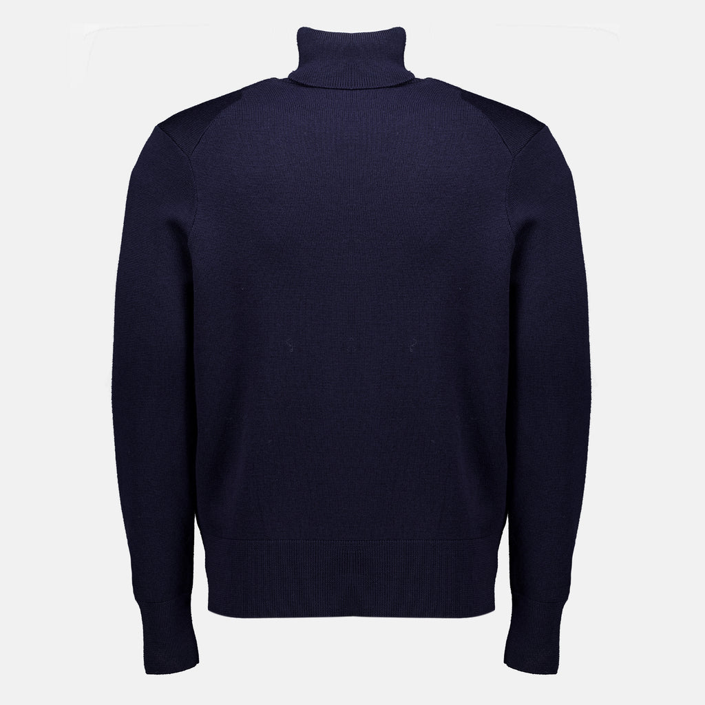 Maille Navy Blue Wool Turtleneck Ami PARIS Bleu foncé Homme