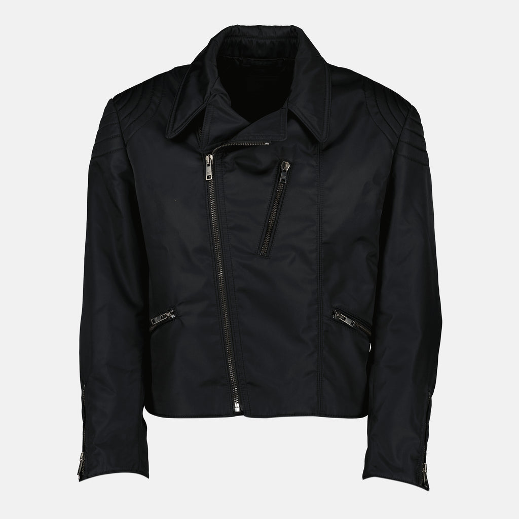 Image de l'article Veste en nylon noir de la marque Prada pour Homme - Saison Printemps-Été 2026 - Vue de Face