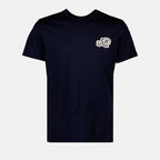 T-shirts Double Logo T-Shirt Moncler Dark blue Homme