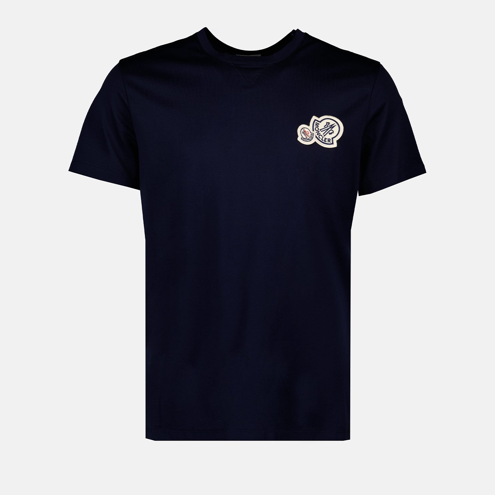 T-shirts Double Logo T-Shirt Moncler Dark blue Homme