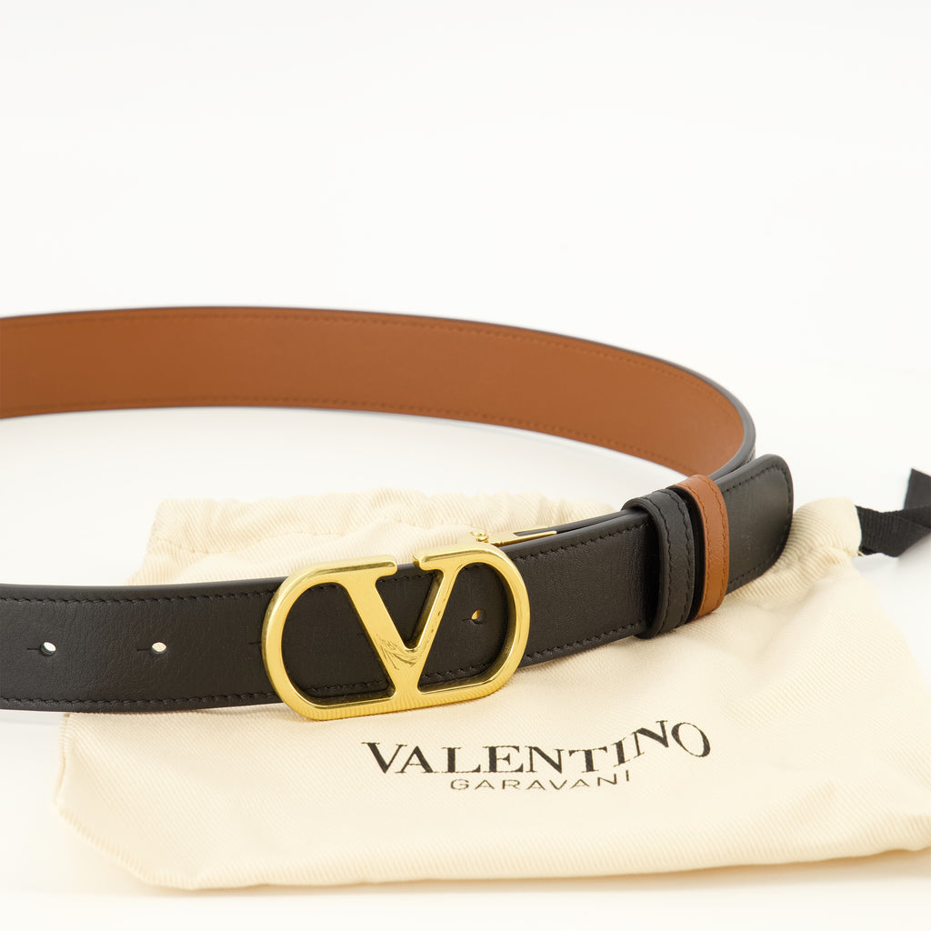 Ceintures Wendbarer VLogo Gürtel Braun Valentino Garavani Marron Femme