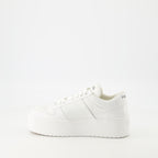 スニーカー ダウンタウン プラットフォーム スニーカー Prada 白 Femme