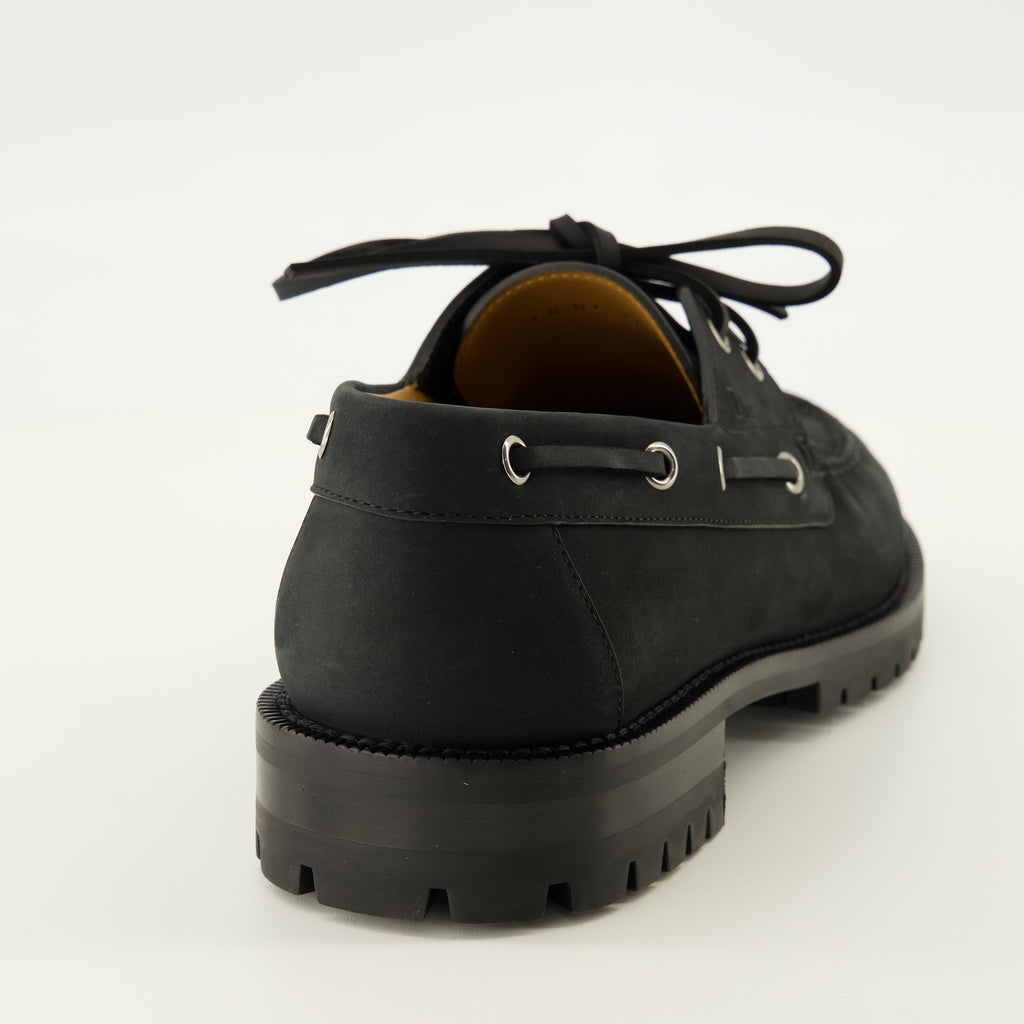 Chaussures de ville Chaussures bateau Archie Lug Dior Noir Homme