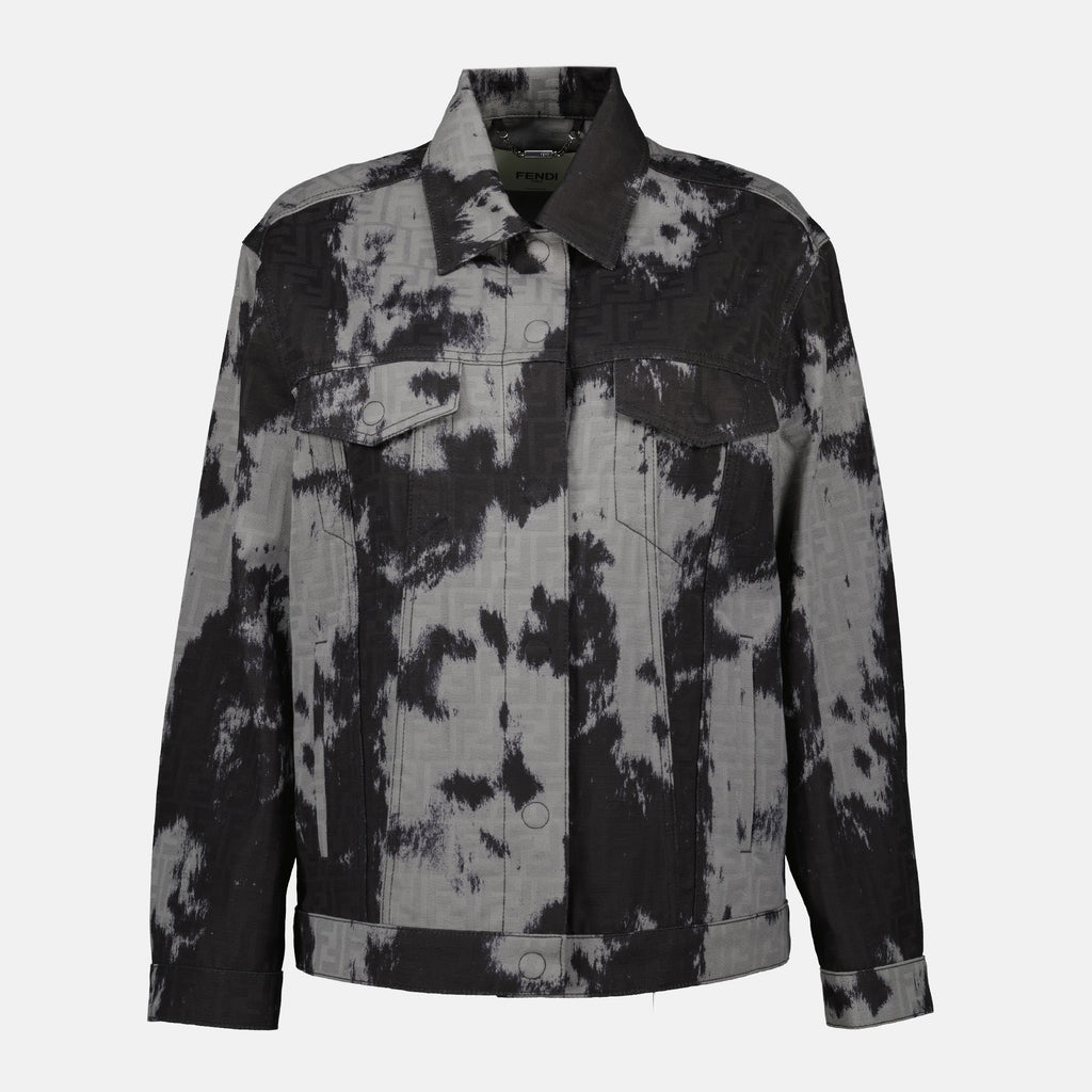 Image de l'article Veste FF en denim de la marque Fendi pour Femme - Saison Automne-Hiver 2025 - Vue de Face