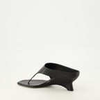 Chaussures ouvertes Marlow Mules in Pelle Nera Khaite Noir Femme