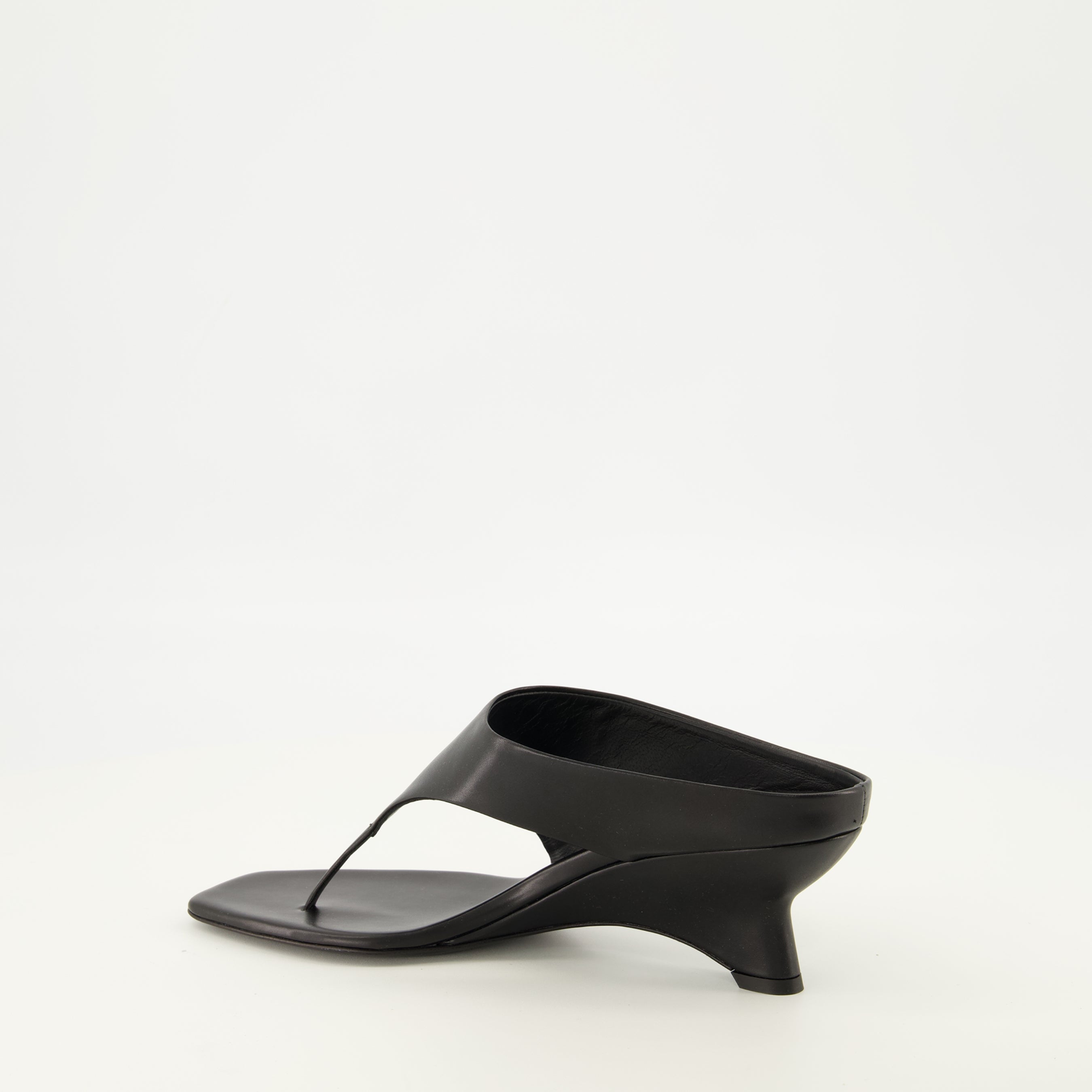 Chaussures ouvertes Mules Marlow en cuir noir Khaite Noir Femme