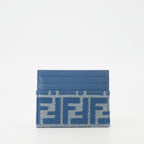 Petite maroquinerie Porte-cartes Baguette Fendi Bleu Femme
