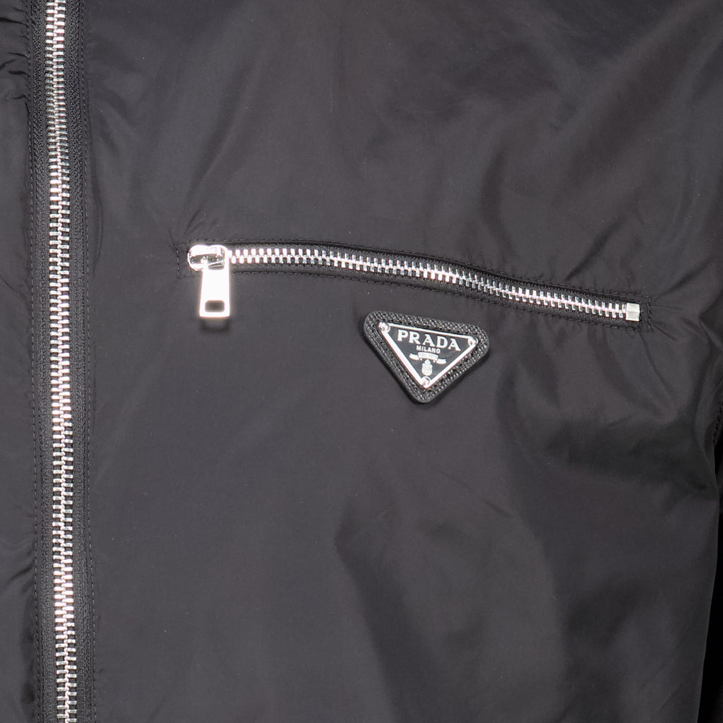 Vestes Wendbare Zip-Jacke Schwarz Prada Noir Homme