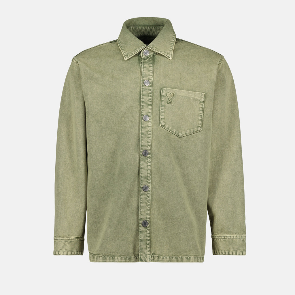 Chemises Chemise Ami de coeur Ami PARIS Kaki Homme