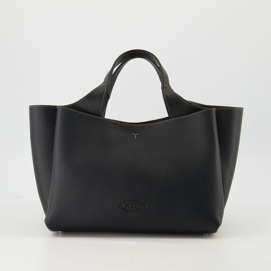 Bolsos tote Pequeño Tote de Cuero Tod's Negro Femme