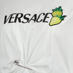 T-shirts T-shirt crop fraises Versace Blanc Femme