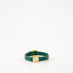 Bijoux Bracelet VLogo en cuir Valentino Garavani Vert Homme
