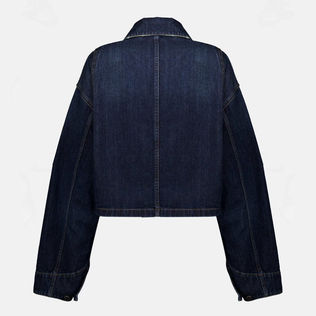 Vestes 다크 블루 데님 자켓 Prada Bleu foncé Femme