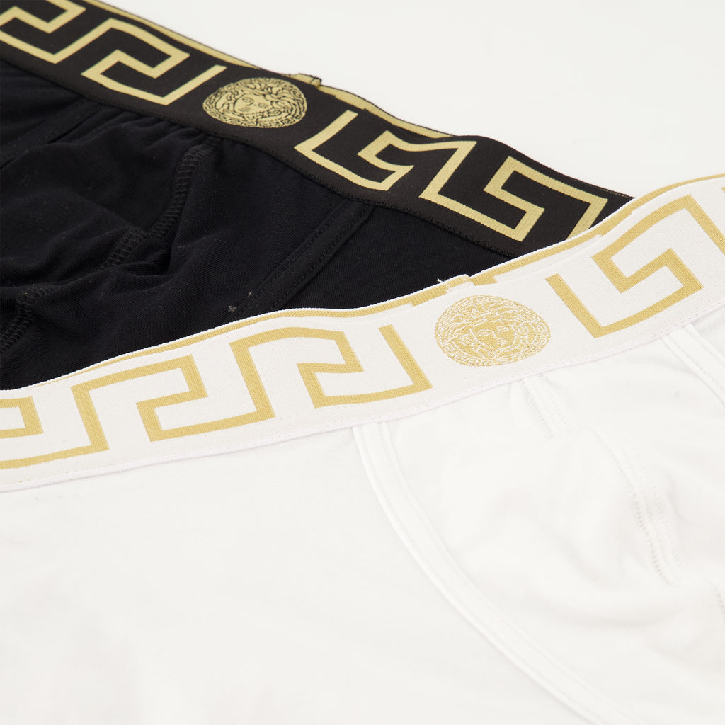 Roupa íntima e homewear Conjunto de Boxers Medusa Greca Versace Preto Homme