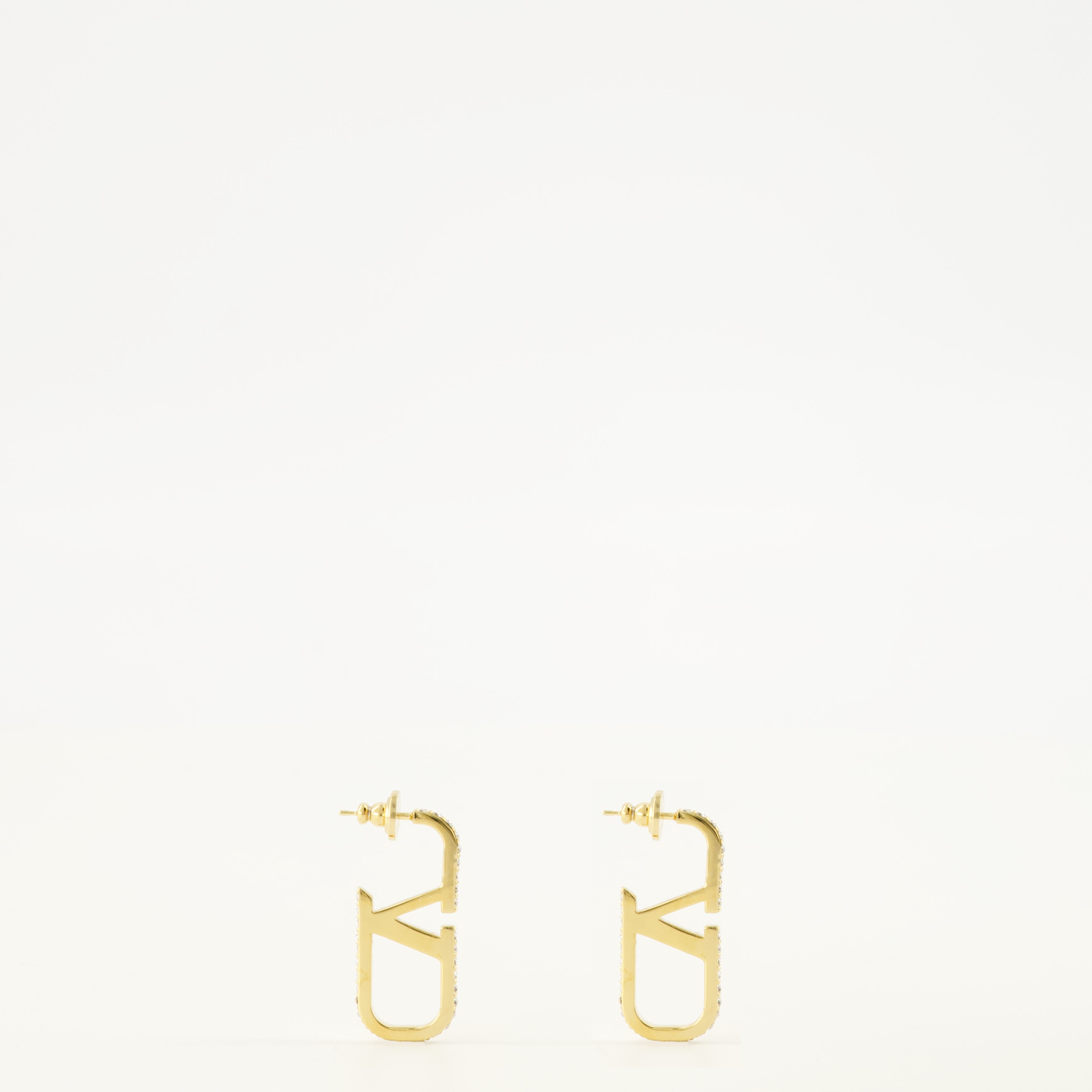 Bijoux Boucles d'oreilles VLogo avec Cristaux Swarovski® Valentino Garavani Doré Femme