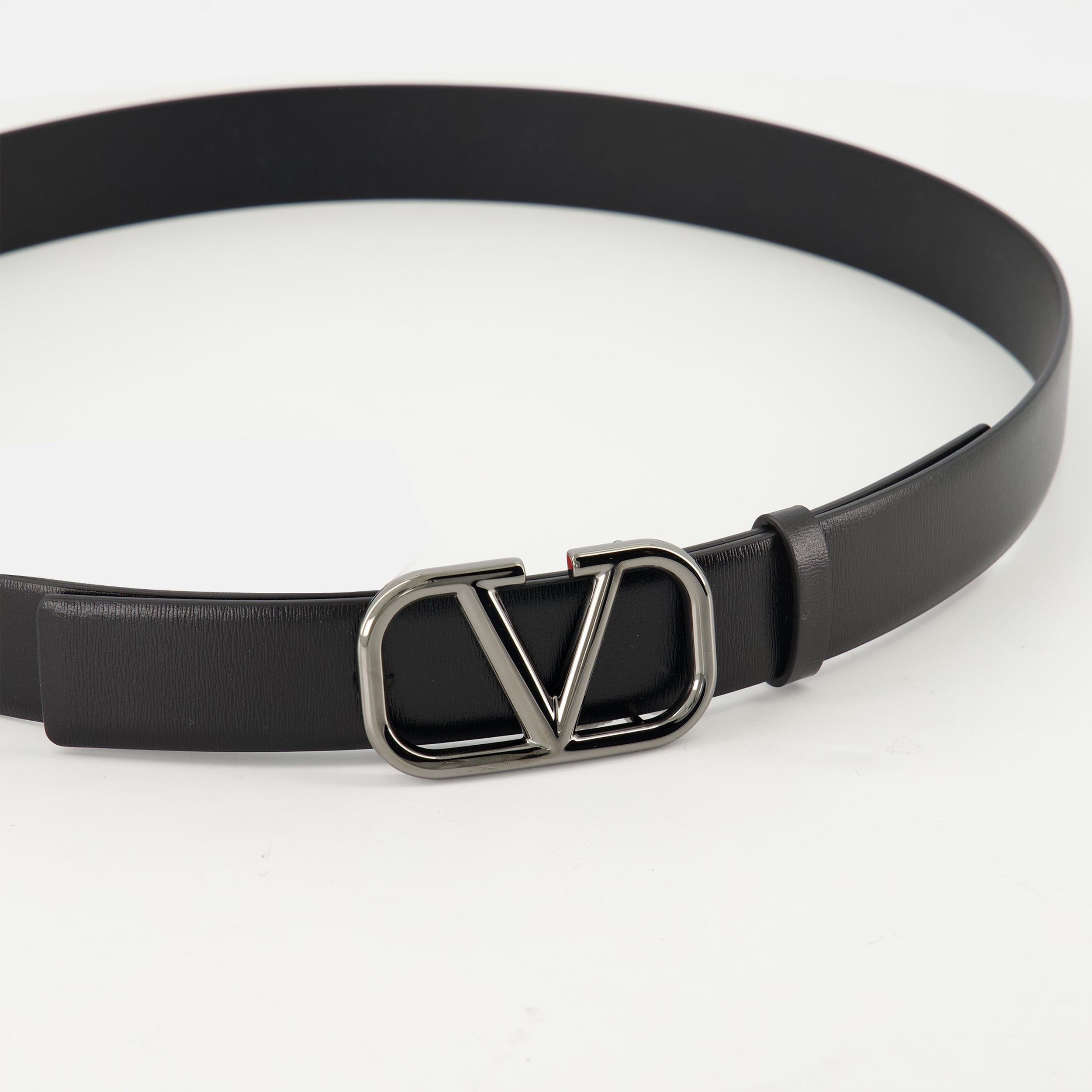 Ceintures Ceinture VLogo en cuir Valentino Garavani Noir Homme