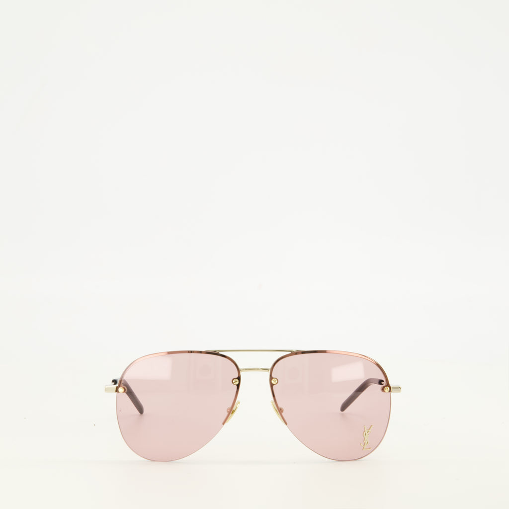 Lunettes Gafas de Sol Classic 11 M Rosa Saint Laurent Rose Unisexe