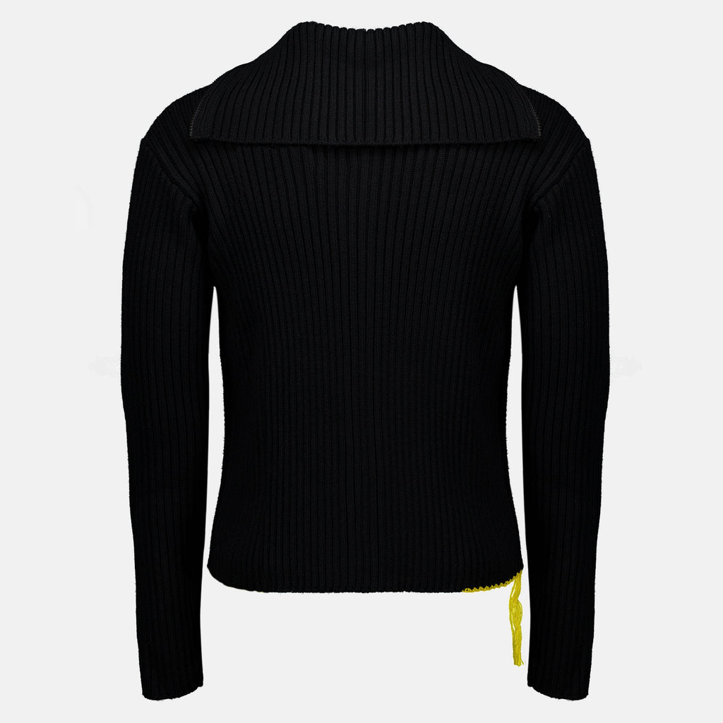 Maille Cardigan zippé noir Fendi Noir Homme