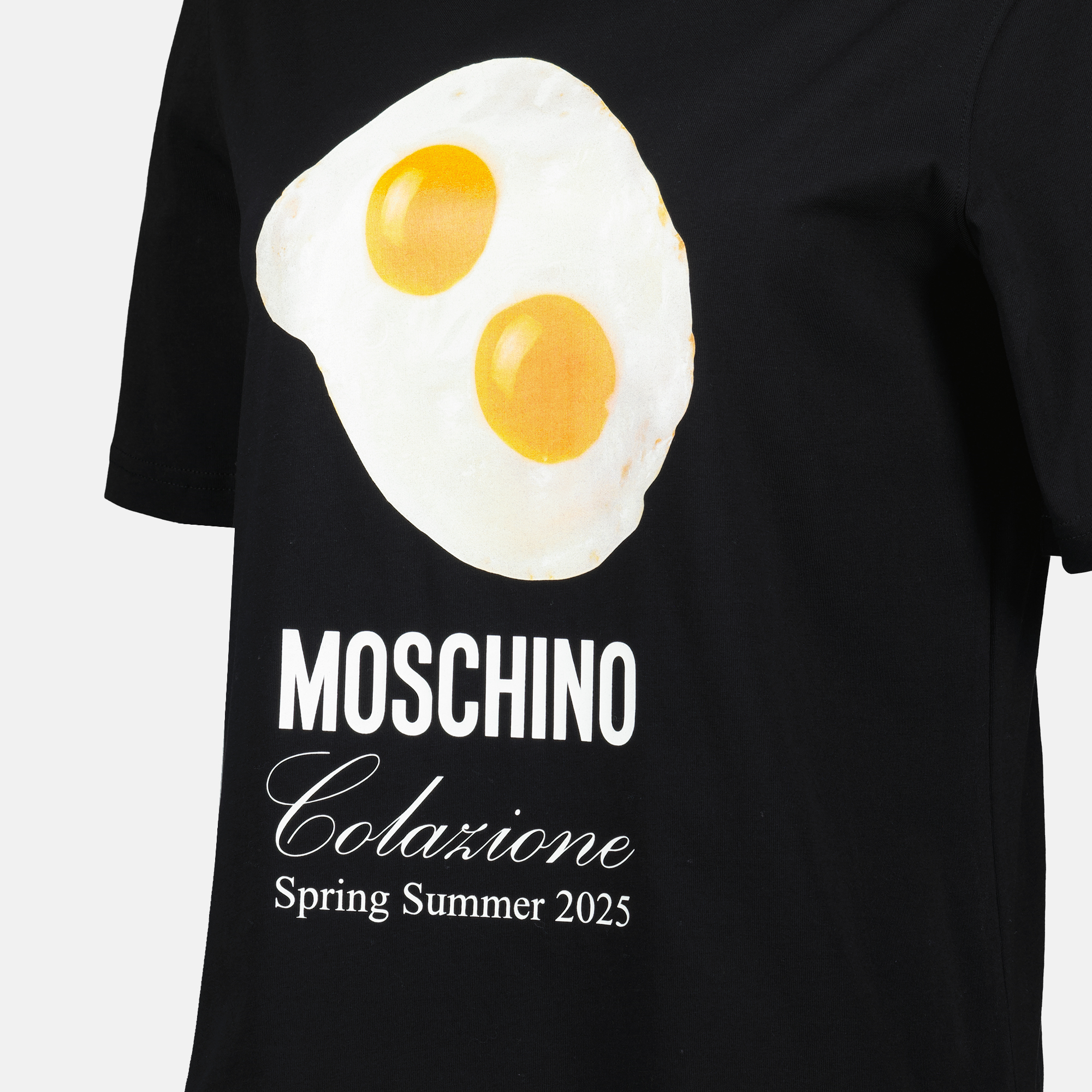 T-shirts T-shirt imprimé Colazione Moschino Noir Femme
