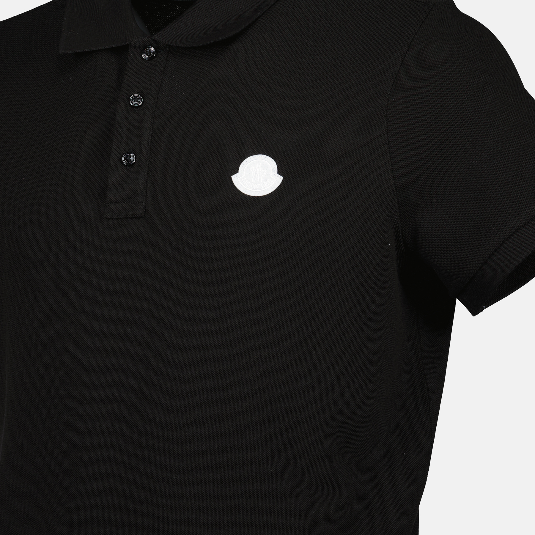 Polo shirts Black Short Sleeve Polo Moncler Black Homme