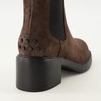 Imagen de las Botas de Tobillo de Ante de Tod's para Mujer - Temporada Otoño-Invierno 2025 - Vista Trasera
