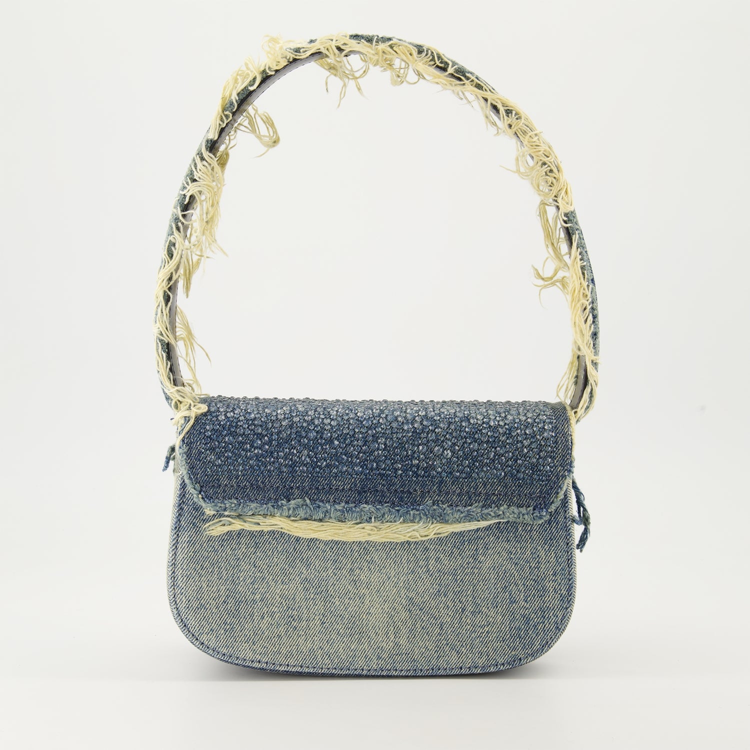 Sacs à main et épaule Sac 1DR en jean à strass Diesel Bleu Femme