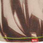 Imagen de la camiseta T-Graphi impresa de la marca Diesel para mujer - Temporada Otoño-Invierno 2025 - Vista Detallada 2