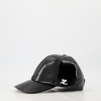 Gorras, sombreros y gorros Gorra de Reedición en Vinilo Courrèges Negro Unisexo