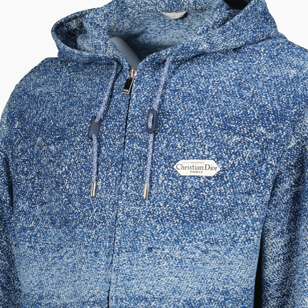Immagine della Felpa con Cappuccio Blu della marca Dior per Uomo - Stagione Autunno-Inverno 2025 - Vista Dettagliata_1