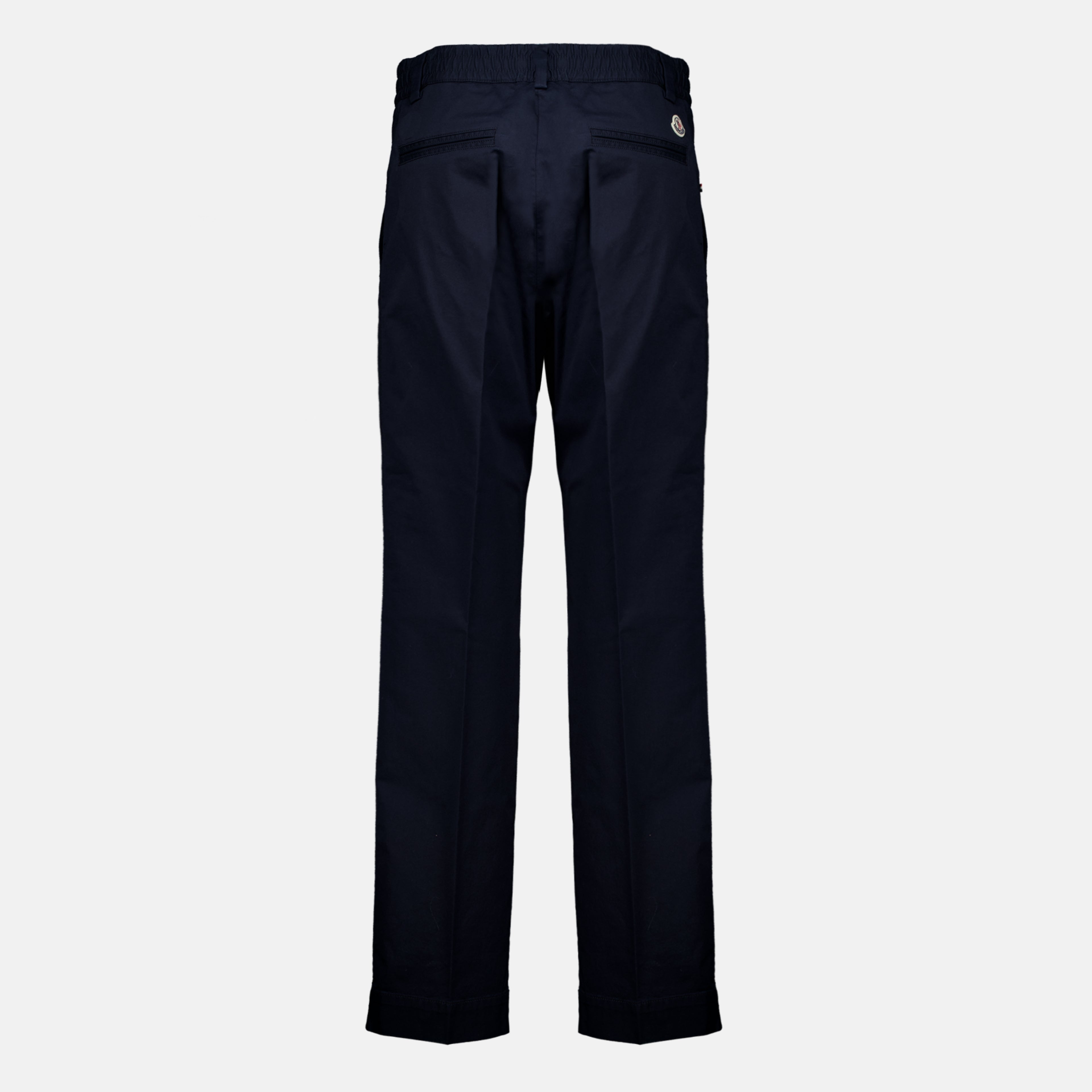 Pantalons Pantalones de algodón azul marino Moncler Bleu foncé Homme