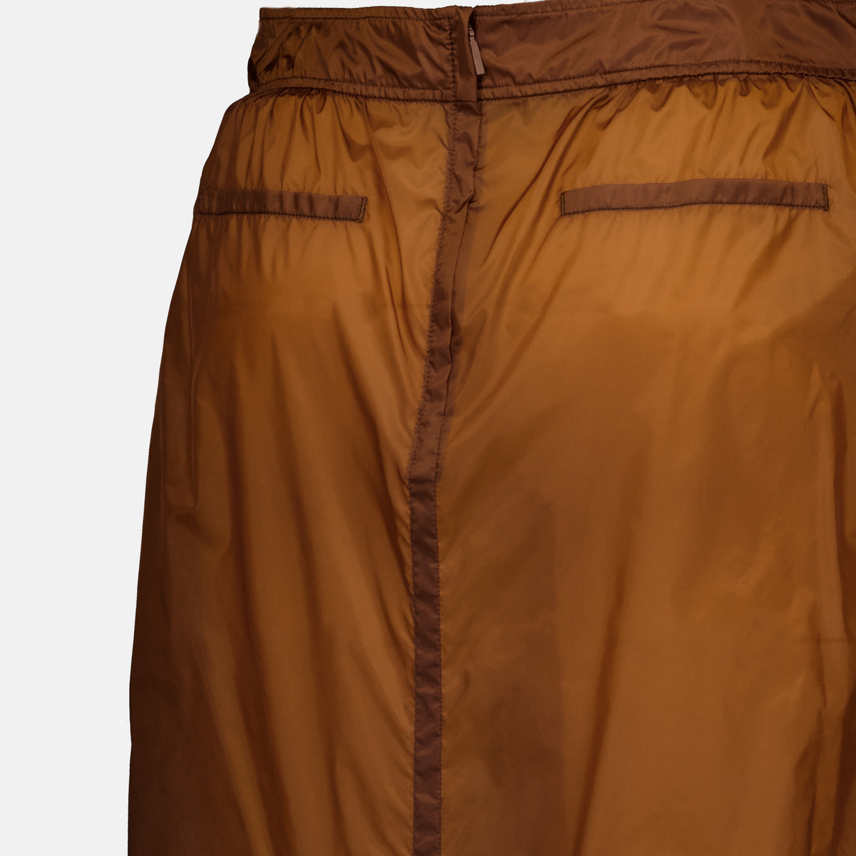 Jupes Brauner Nylon-Rock Saint Laurent Marron Femme