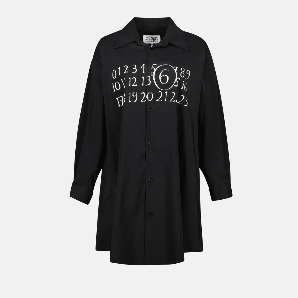 Vestidos Vestido Camisa Mm6 Negro Femme