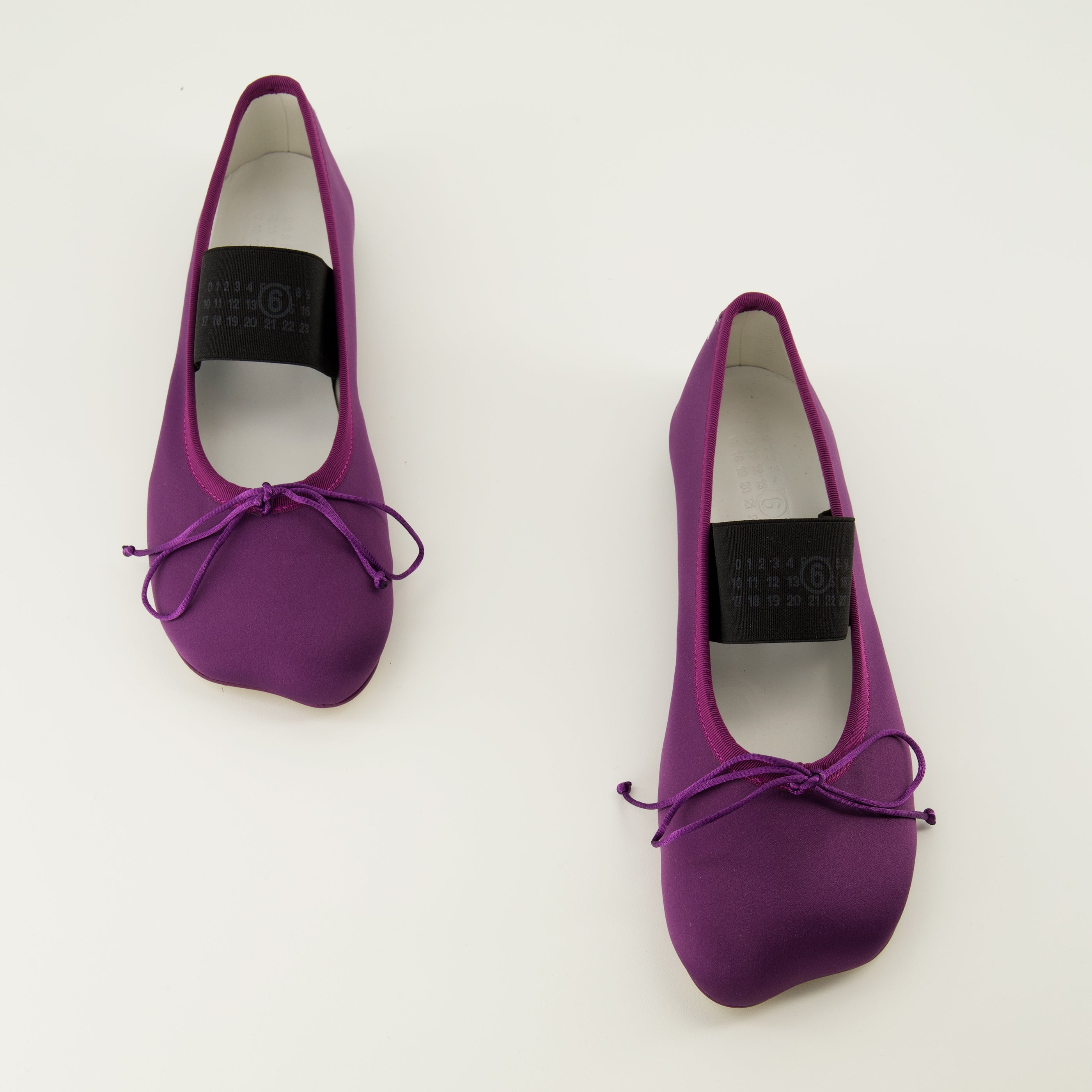 Chaussures plates Ballerines Anatomic Numeric en satin violette Mm6 Violet Femme