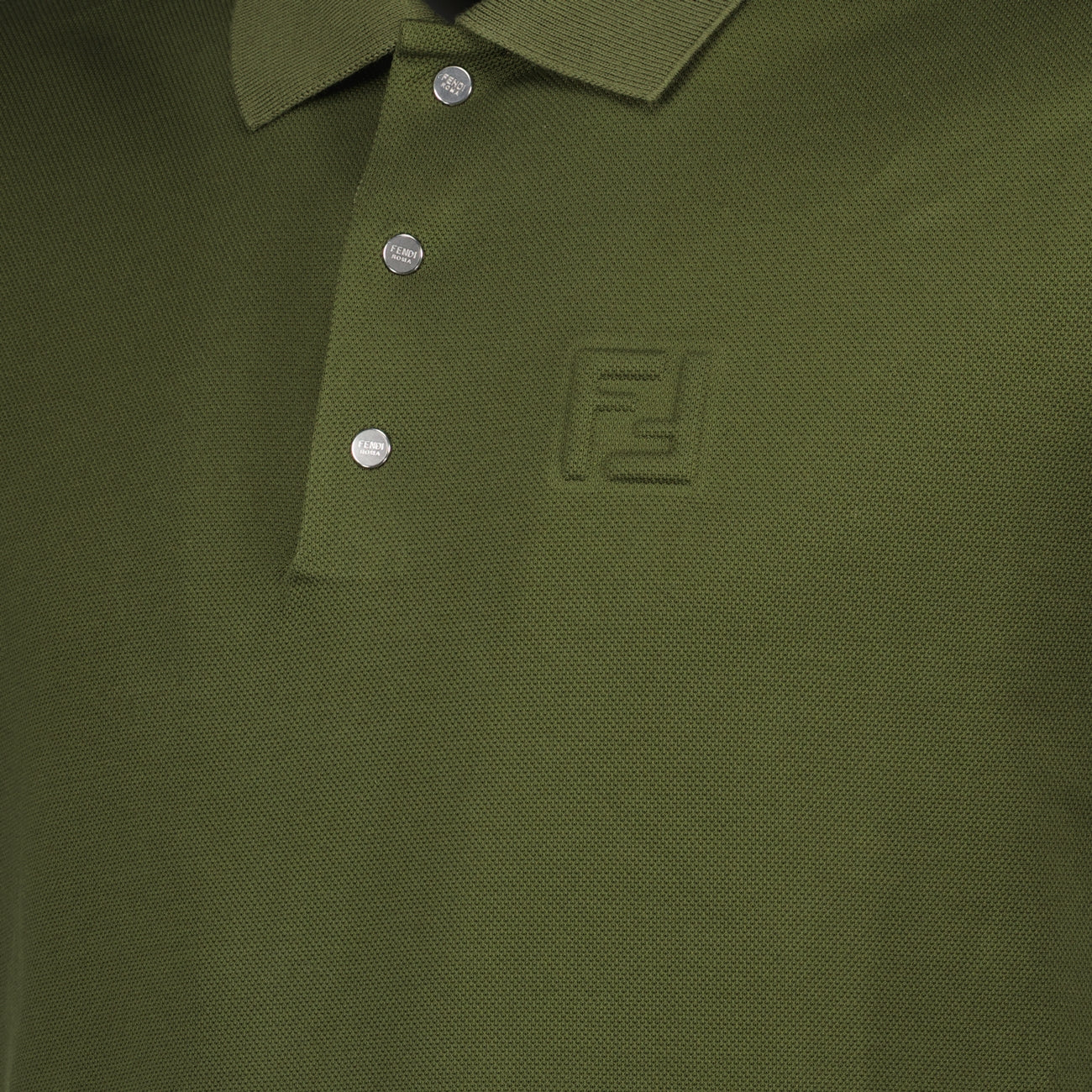 Polo shirts Cotton Polo Fendi Green Homme