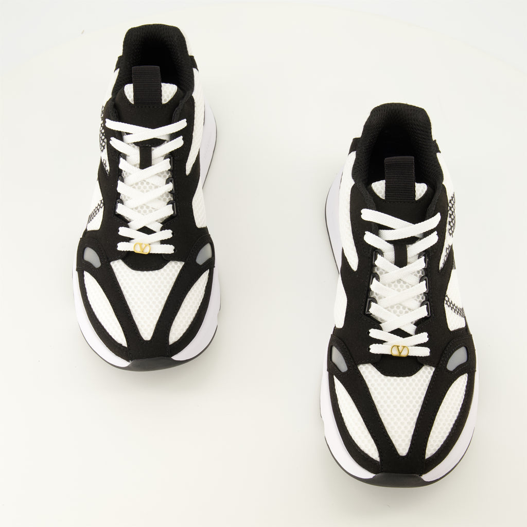 Baskets Baskets Demivee en tissu blanc Valentino Garavani Blanc Homme