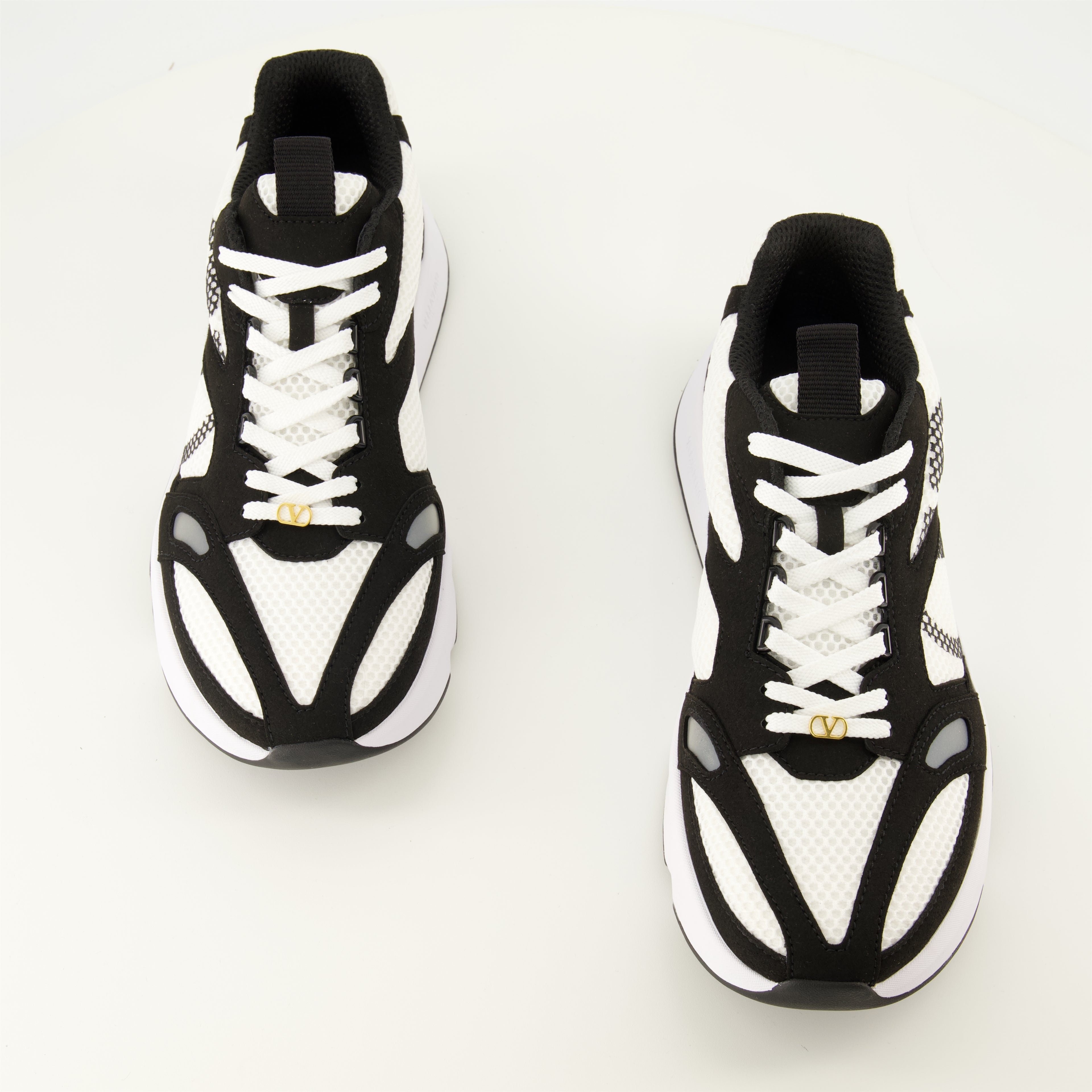 Baskets Baskets Demivee en tissu blanc Valentino Garavani Blanc Homme