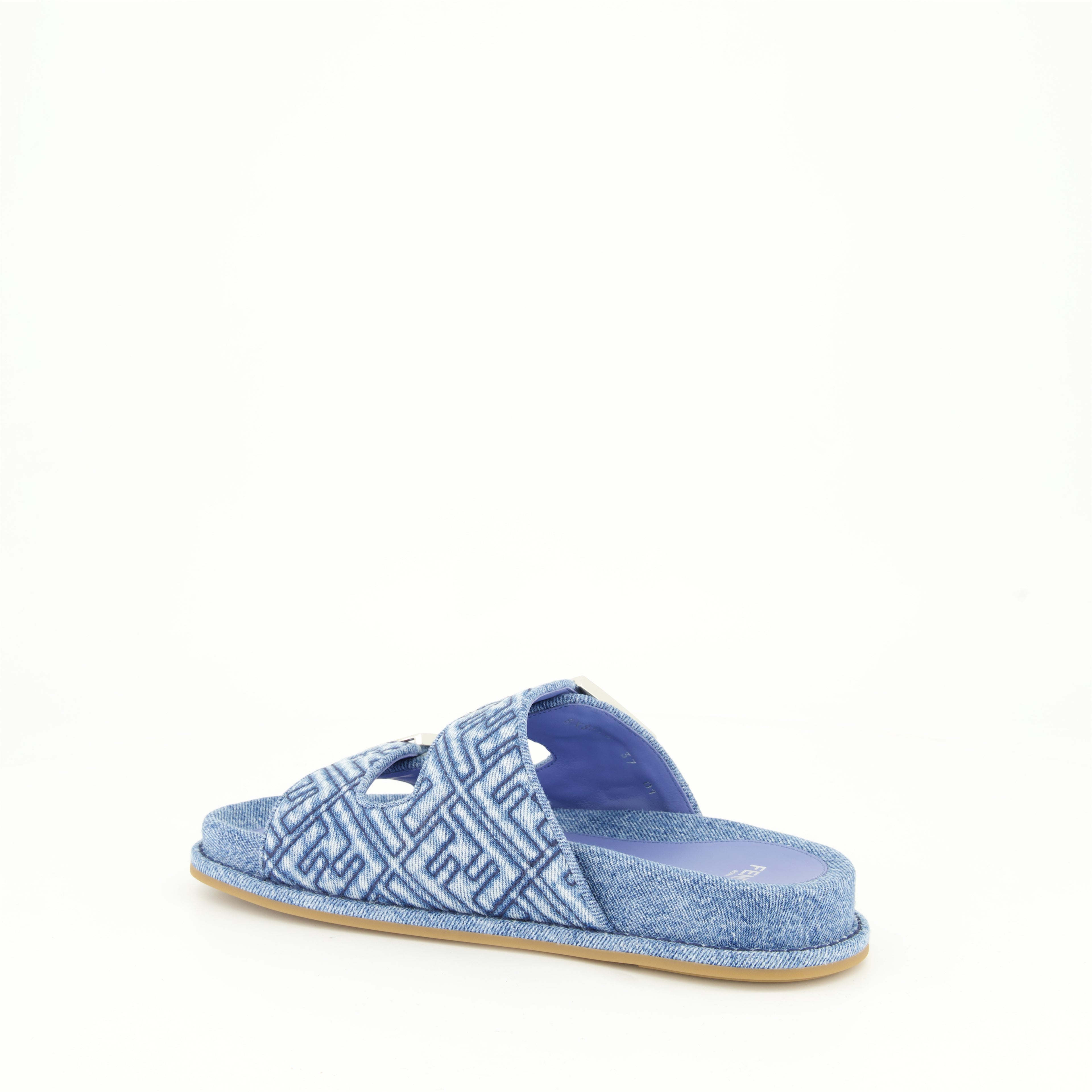 Zapatos abiertos Sandales Fendi Feel Fendi Azul Femme