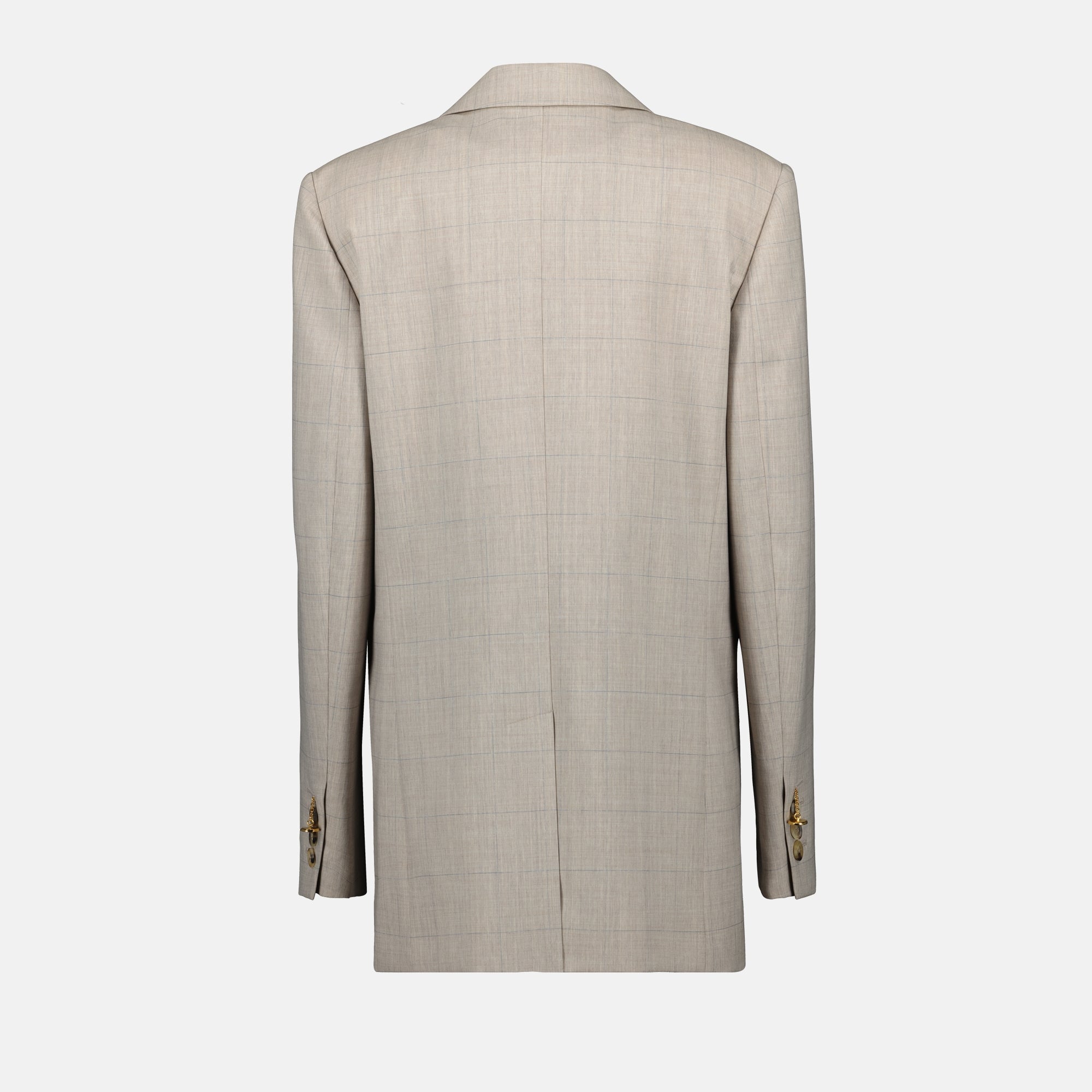 Giacche Blazer a Righe Moschino Beige Donna