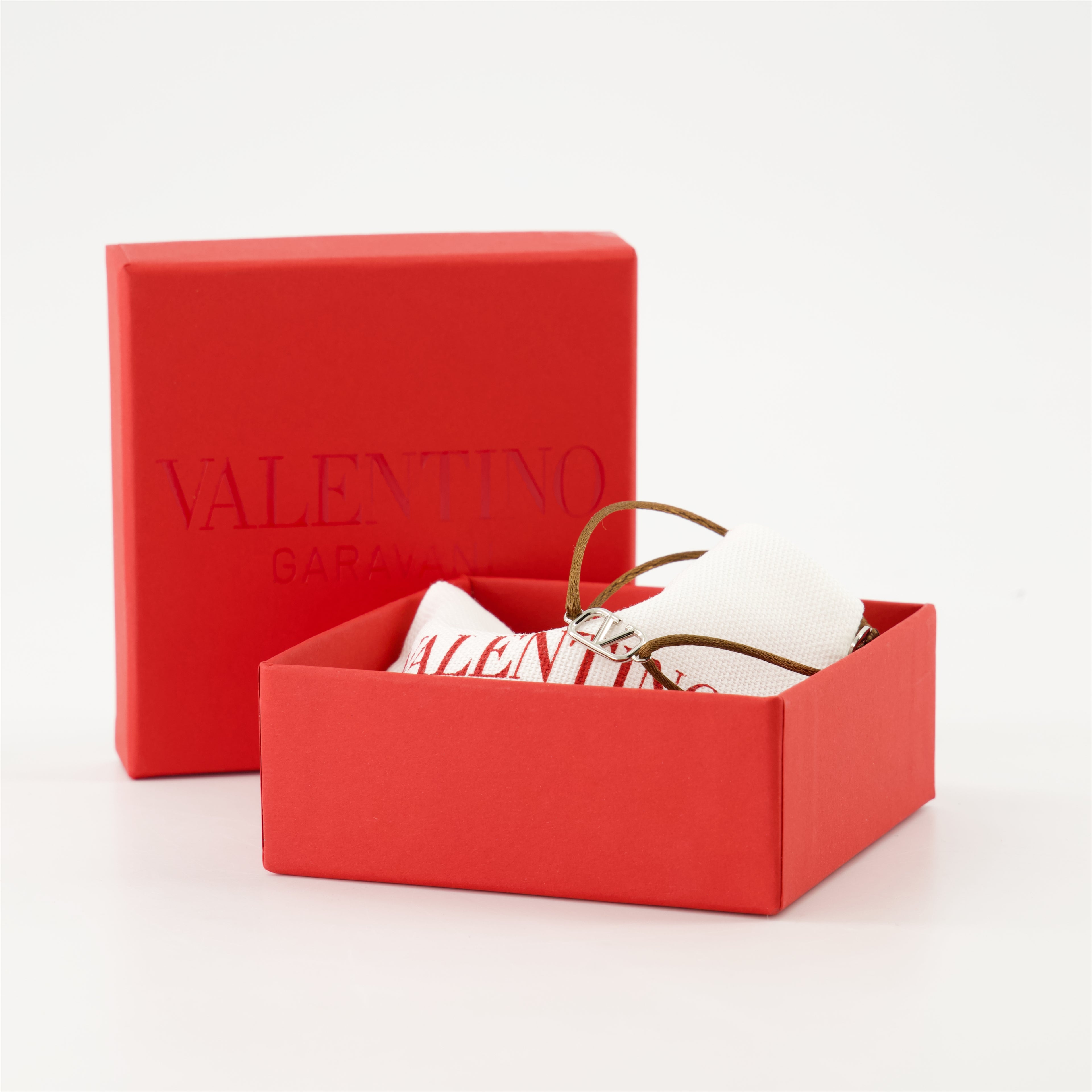 Jewelry Bracelet cordon Vlogo Valentino Garavani Brown Homme