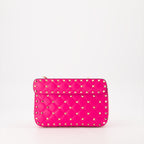 Borse a tracolla Sac Rockstud Spike Valentino Garavani Rosa Femme