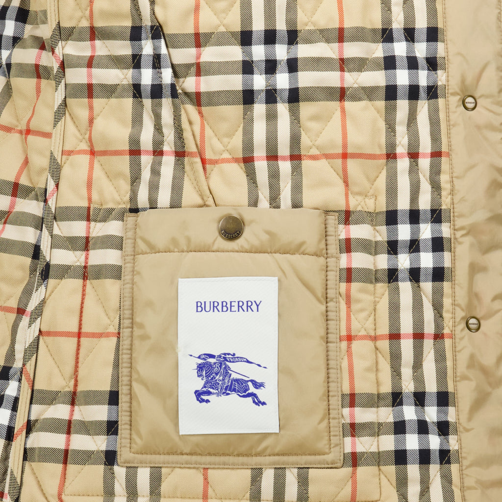 Vestes 베이지 나일론 패딩 재킷 Burberry Beige Femme
