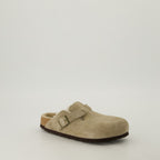 オープントゥシューズ ファー ボストン ミュール Birkenstock ベージュ ユニセックス