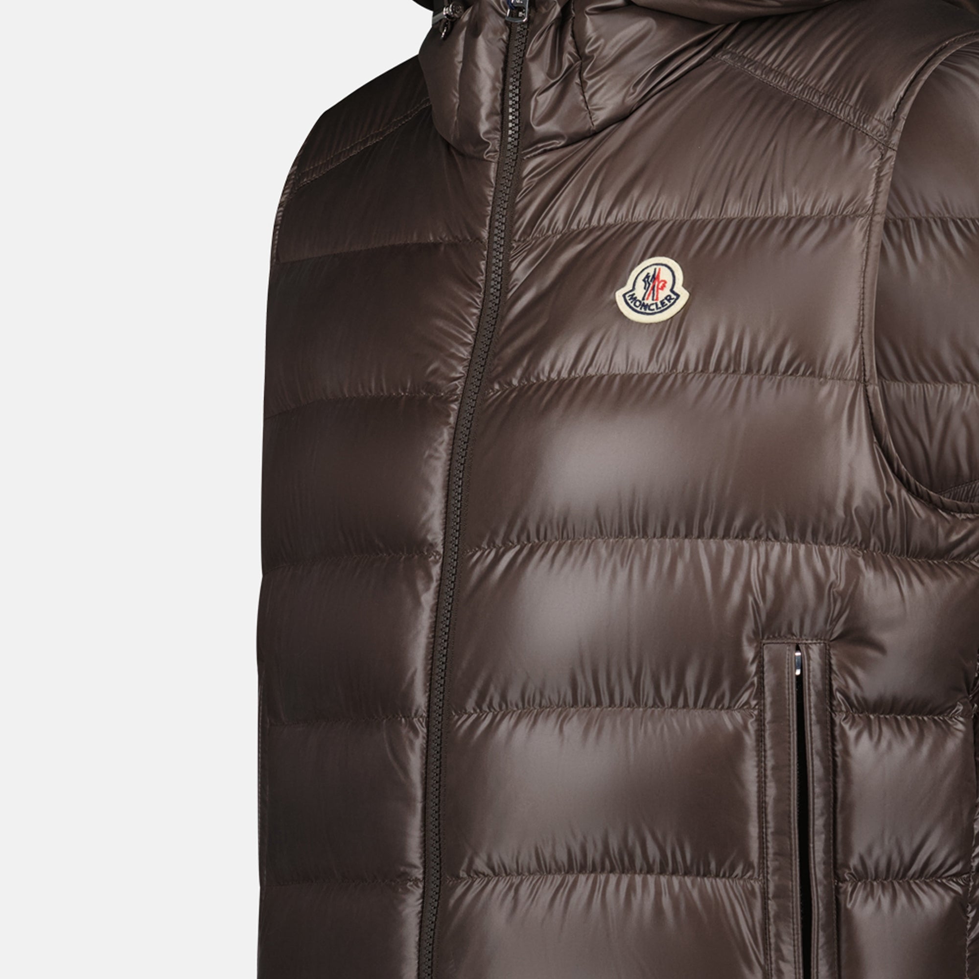 Vestes Doudoune Barant sans manches Moncler Marron Homme