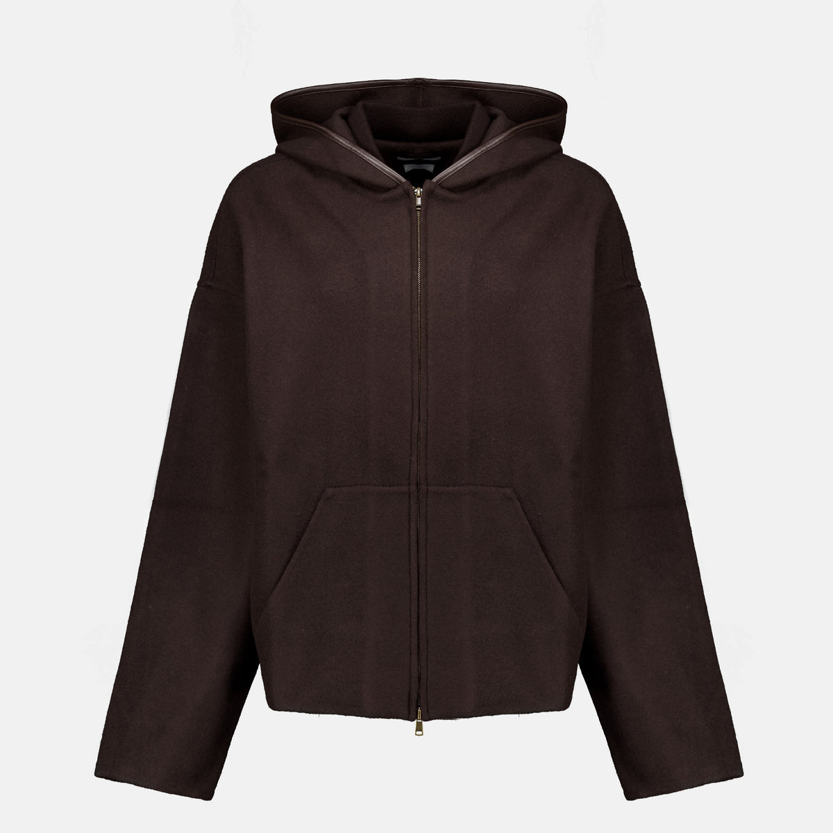 Sweatshirts Veste zippée à capuche marron Max Mara Marron Femme